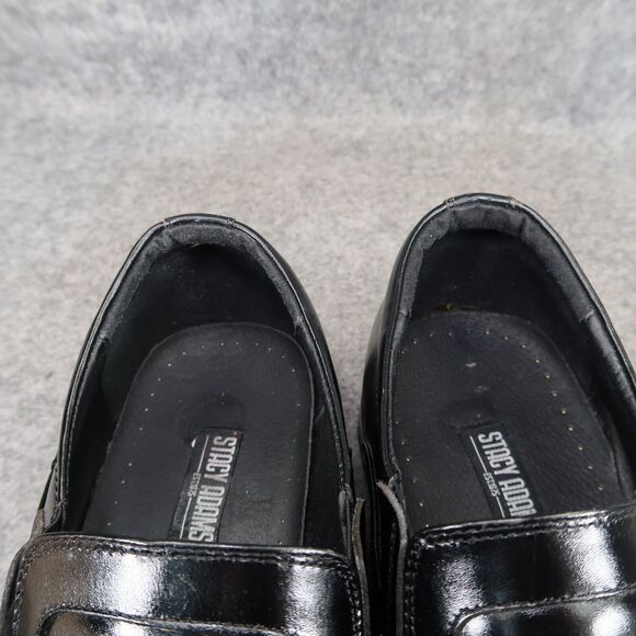 Stacy Adams Shoes Mens 10.5 Loafer Dress Formal Black Slip On Square Toe Classic - Picture 14 of 15
